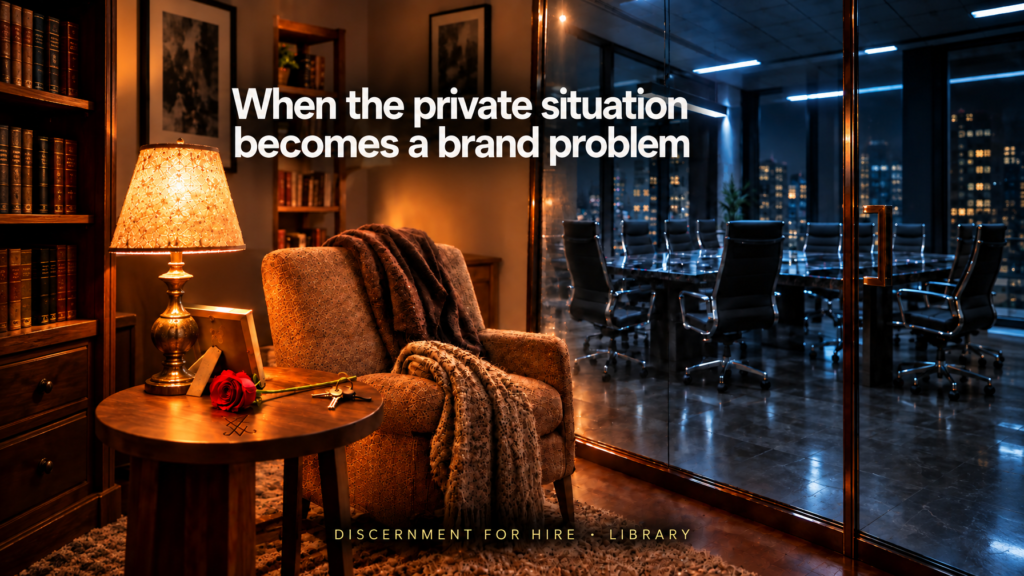 When the Private Situation Becomes a Brand Problem